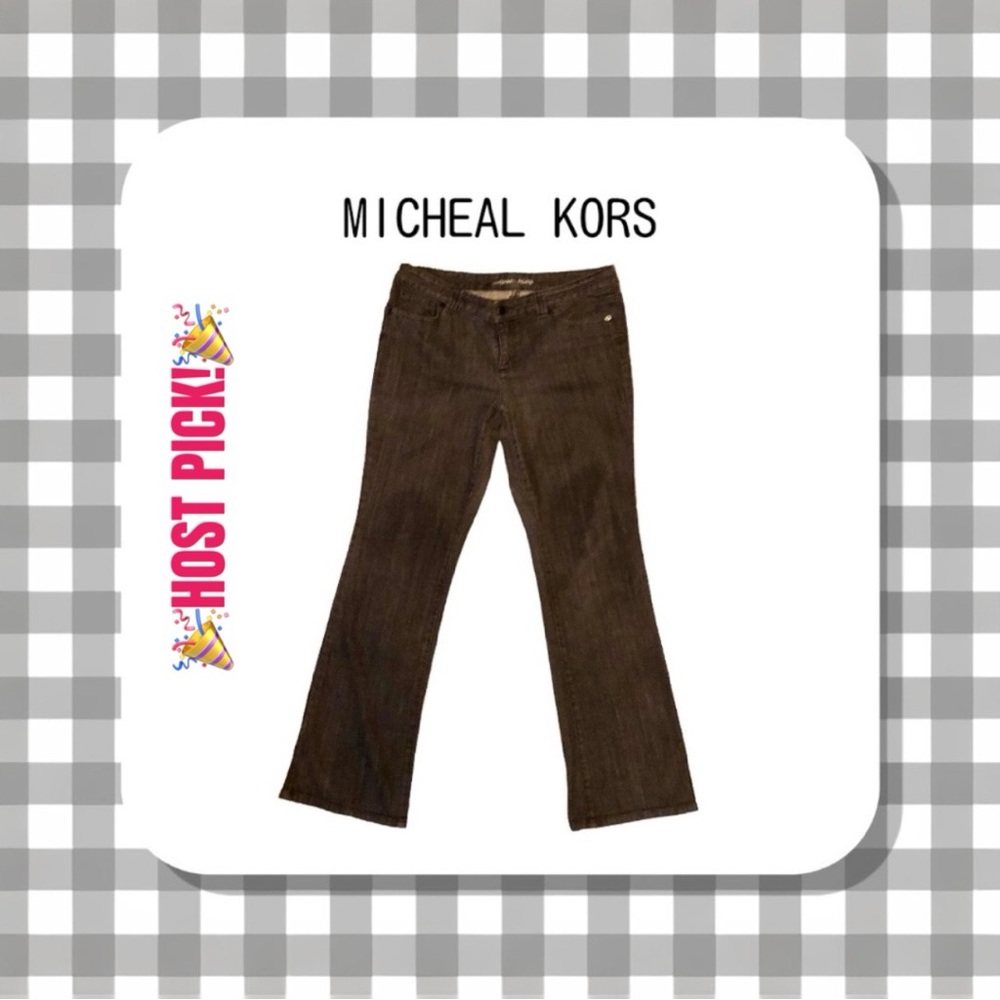 MICHEAL KORS BLACK BOOT LEG JEANS, Size 12